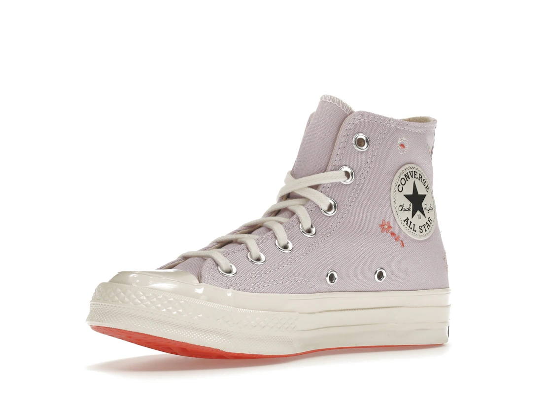 Vue 15 de Converse Chuck Taylor All Star 70 Hi Embroidered Floral Pale Amethyst