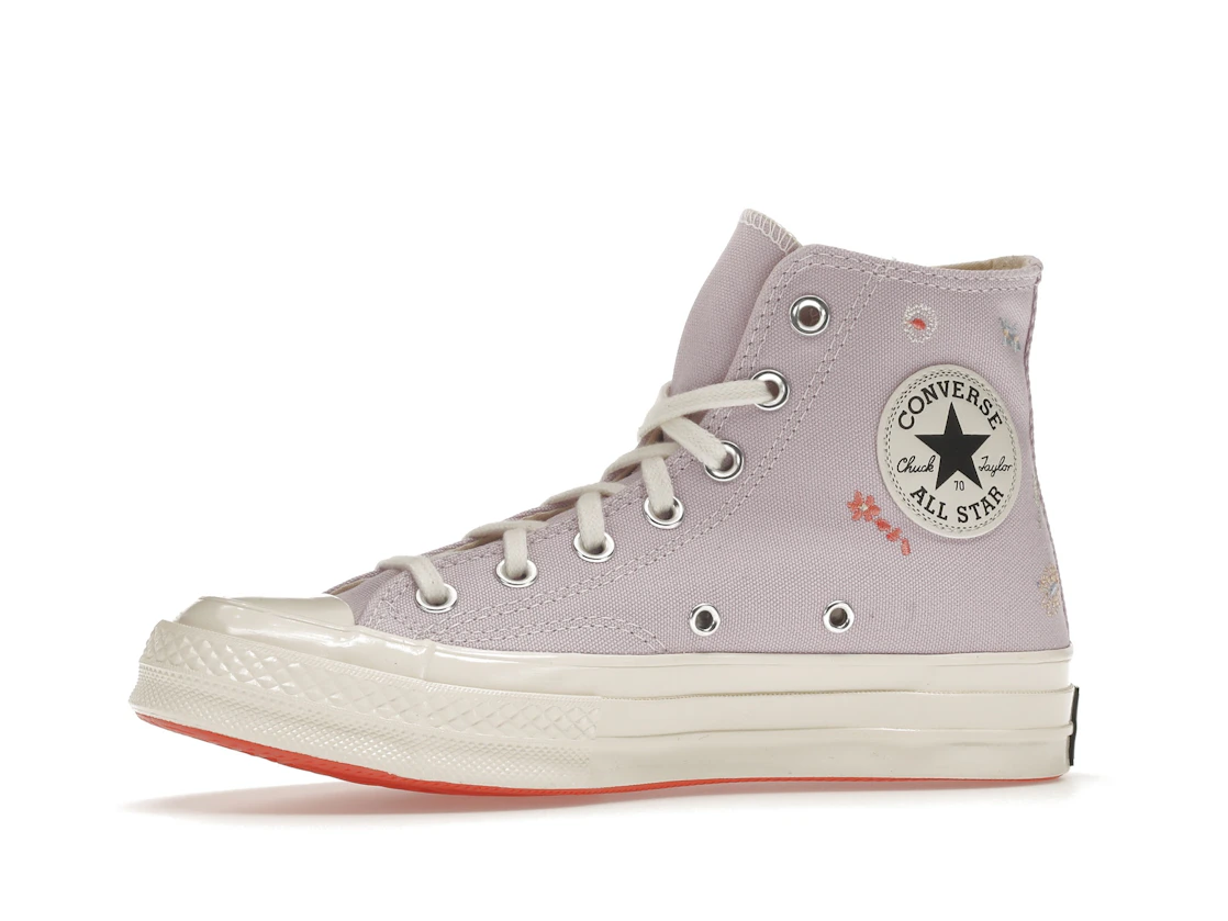 Vue 17 de Converse Chuck Taylor All Star 70 Hi Embroidered Floral Pale Amethyst