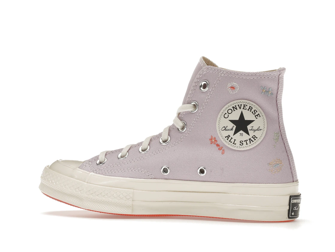 Vue 21 de Converse Chuck Taylor All Star 70 Hi Embroidered Floral Pale Amethyst