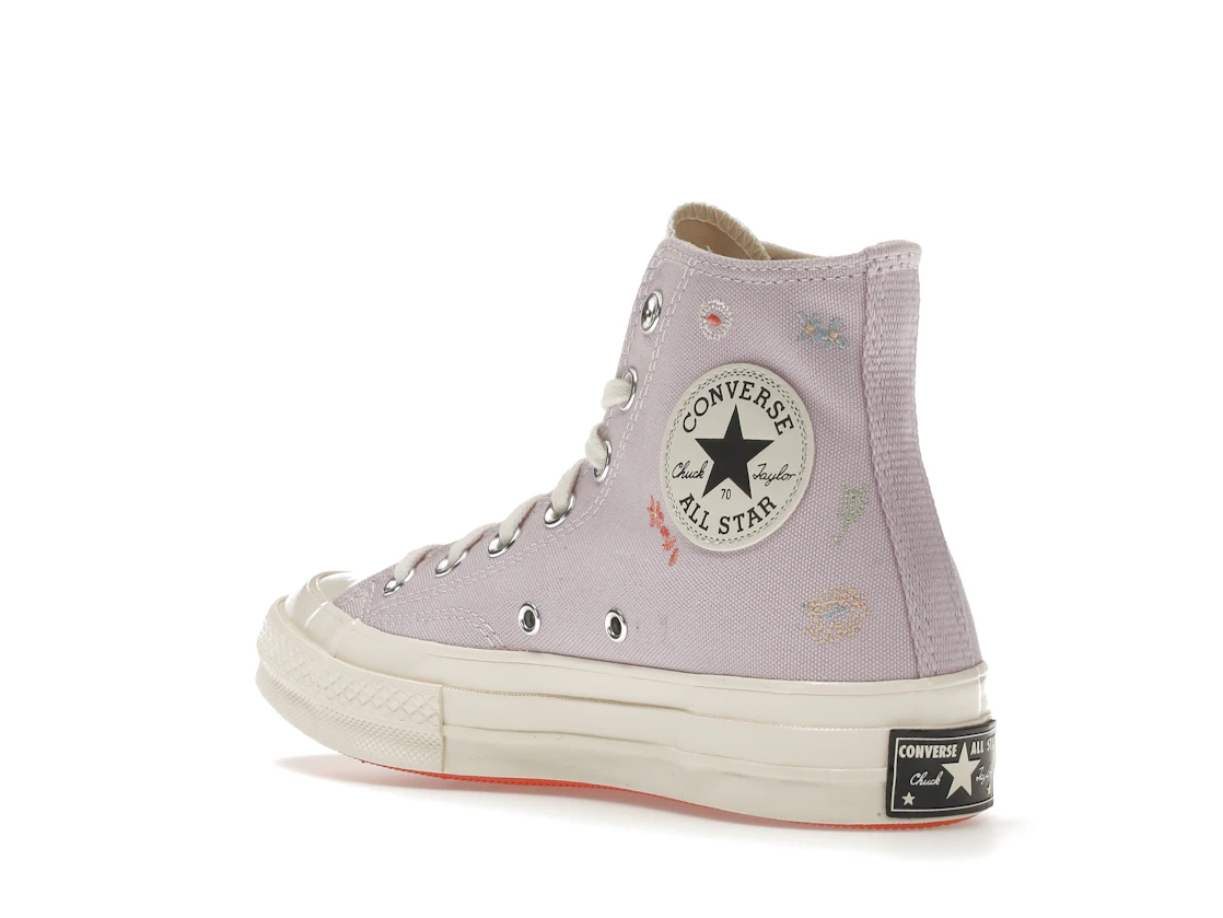 Vue 24 de Converse Chuck Taylor All Star 70 Hi Embroidered Floral Pale Amethyst