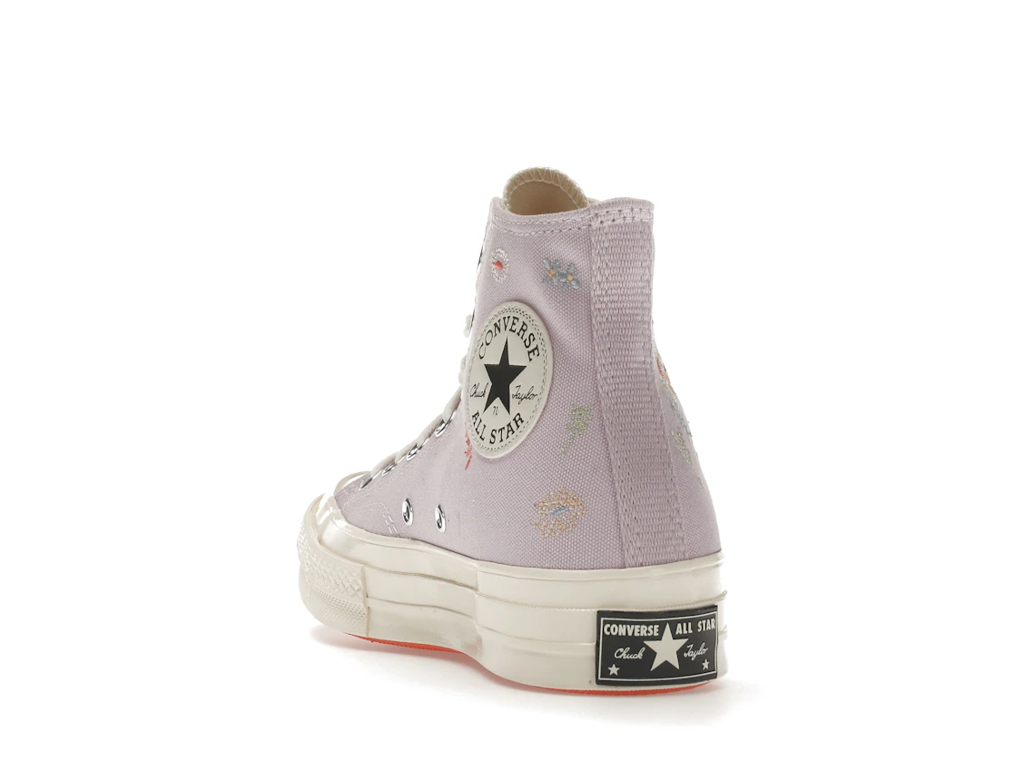 Vue 26 de Converse Chuck Taylor All Star 70 Hi Embroidered Floral Pale Amethyst