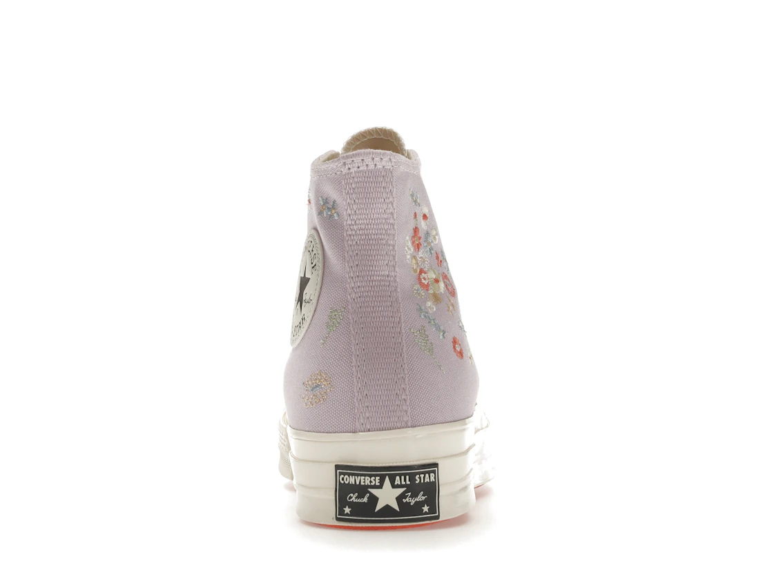Vue 28 de Converse Chuck Taylor All Star 70 Hi Embroidered Floral Pale Amethyst