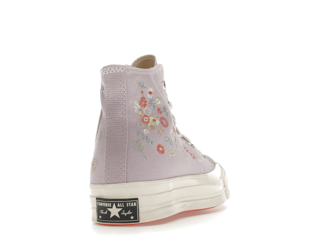 Vue 30 de Converse Chuck Taylor All Star 70 Hi Embroidered Floral Pale Amethyst