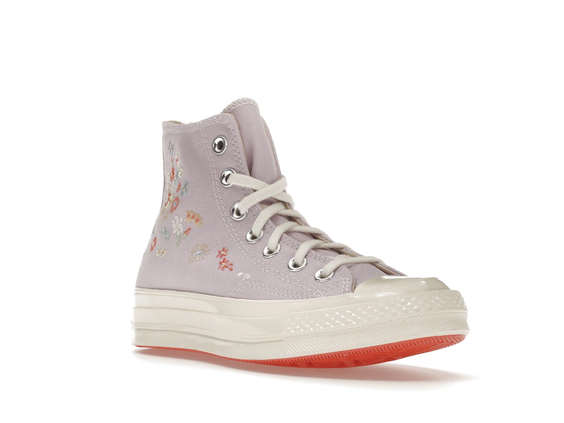 Vue 6 de Converse Chuck Taylor All Star 70 Hi Embroidered Floral Pale Amethyst