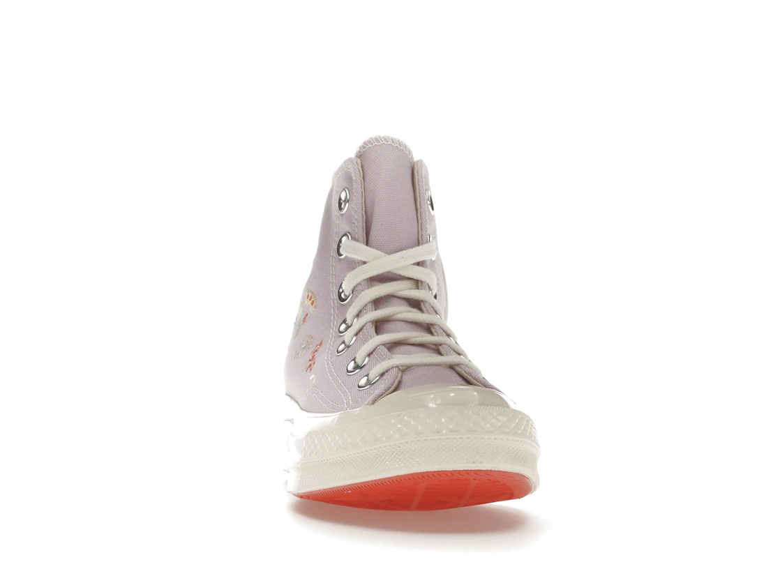Vue 9 de Converse Chuck Taylor All Star 70 Hi Embroidered Floral Pale Amethyst