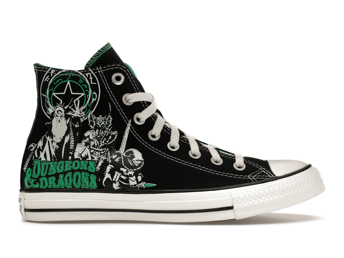 Vue 1 de Converse Chuck Taylor All Star Hi Dungeons & Dragons Black Green