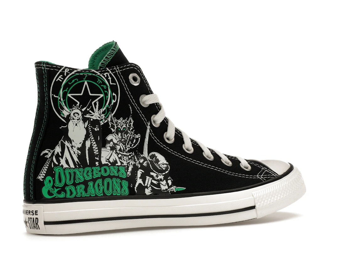 Vue 34 de Converse Chuck Taylor All Star Hi Dungeons & Dragons Black Green