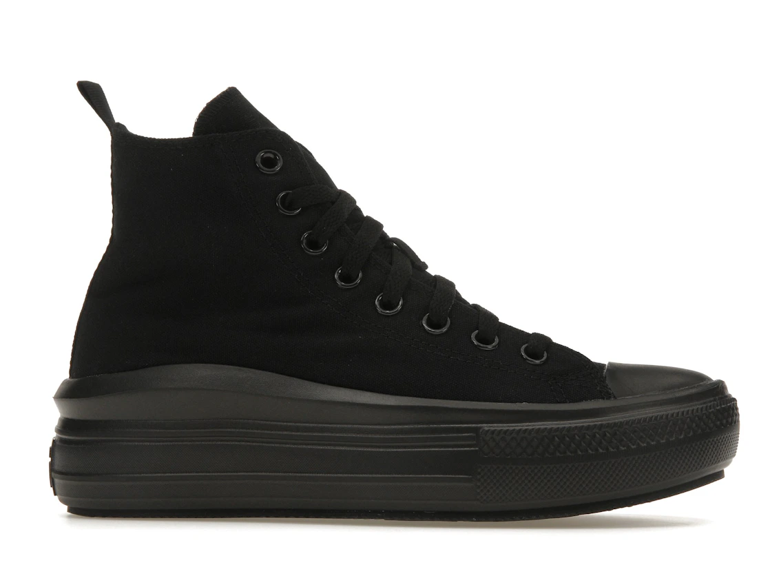 Vue 2 de Converse Chuck Taylor All Star Move Platform Black Dark Smoke Grey (GS)