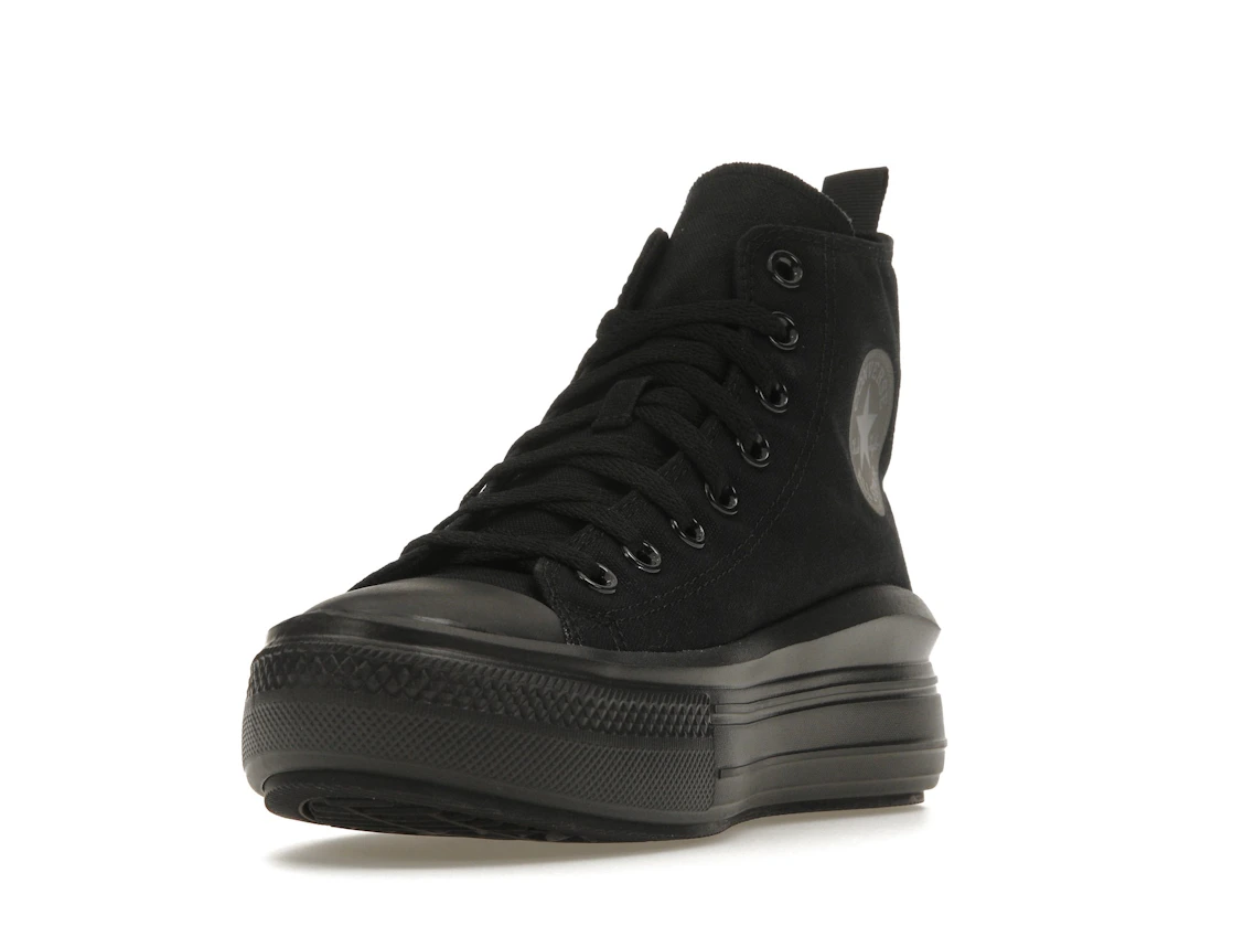 Vue 13 de Converse Chuck Taylor All Star Move Platform Black Dark Smoke Grey (GS)