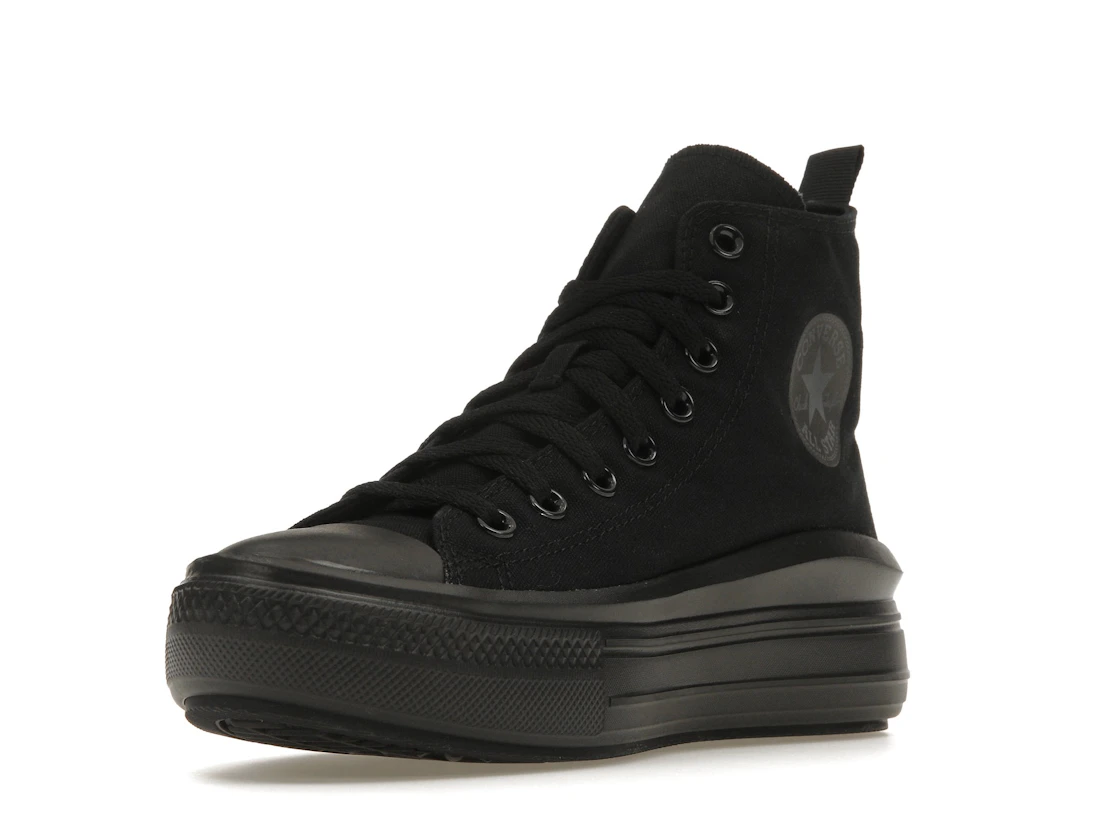 Vue 14 de Converse Chuck Taylor All Star Move Platform Black Dark Smoke Grey (GS)