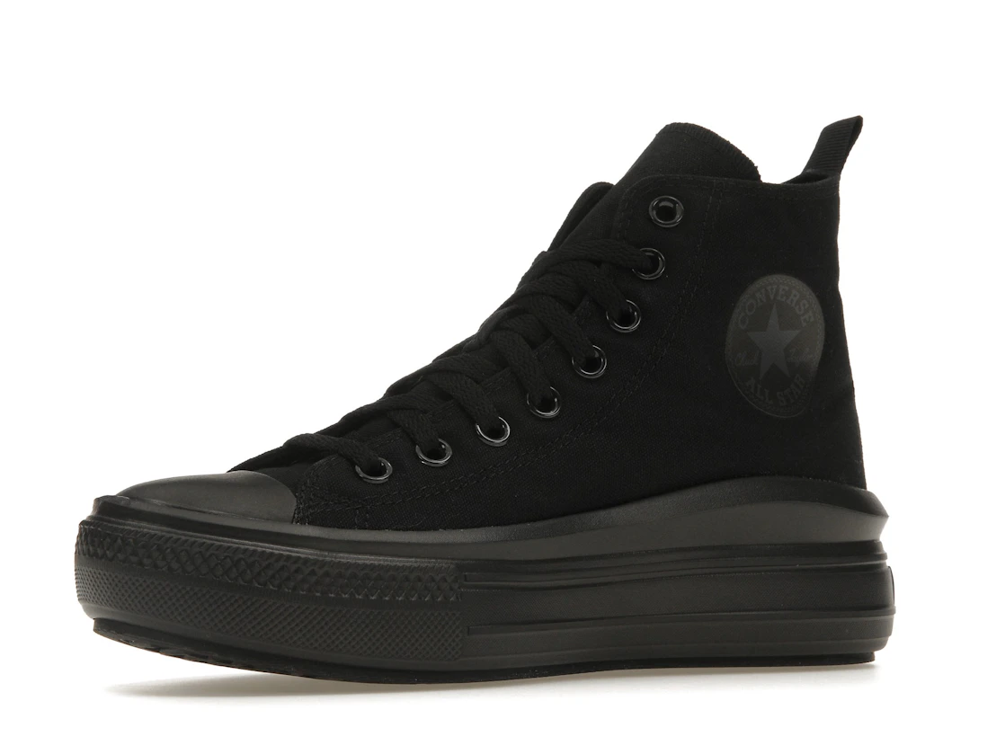 Vue 16 de Converse Chuck Taylor All Star Move Platform Black Dark Smoke Grey (GS)