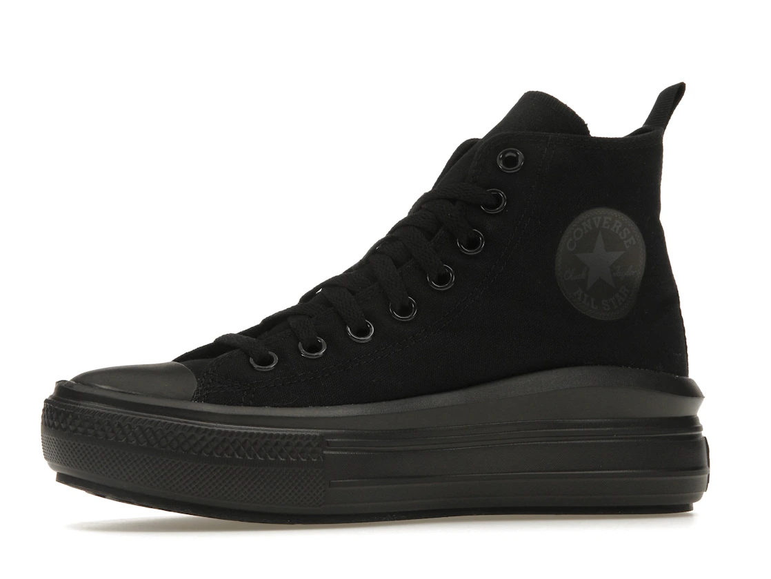 Vue 17 de Converse Chuck Taylor All Star Move Platform Black Dark Smoke Grey (GS)