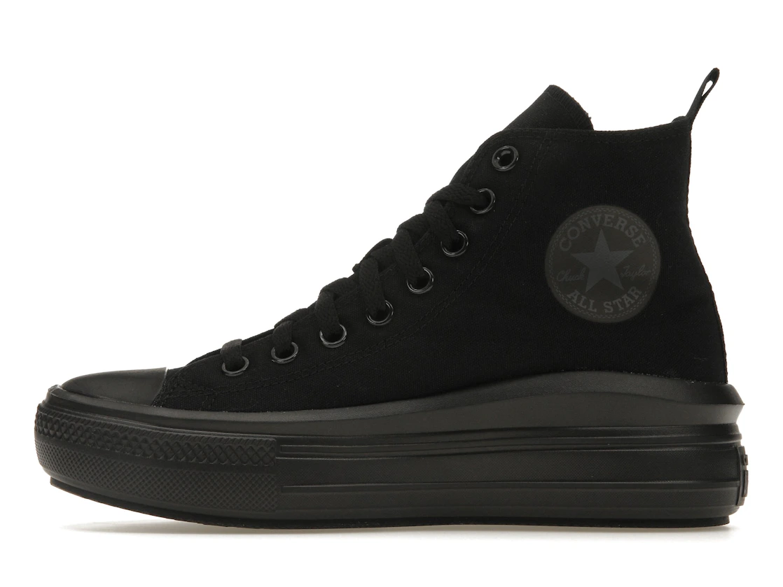 Vue 19 de Converse Chuck Taylor All Star Move Platform Black Dark Smoke Grey (GS)