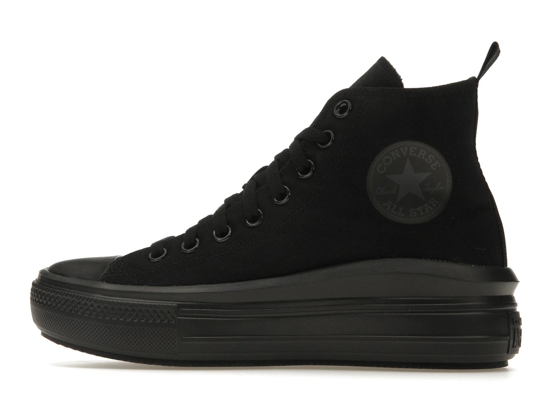 Vue 20 de Converse Chuck Taylor All Star Move Platform Black Dark Smoke Grey (GS)