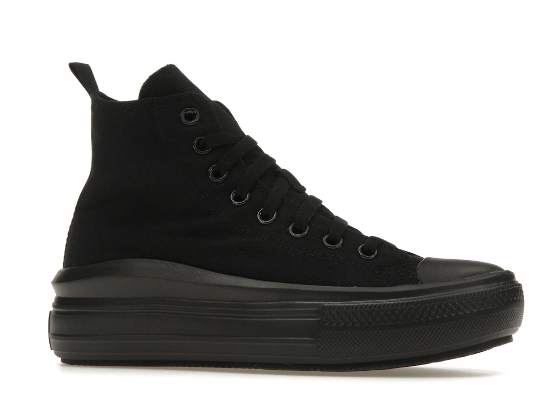 Vue 3 de Converse Chuck Taylor All Star Move Platform Black Dark Smoke Grey (GS)
