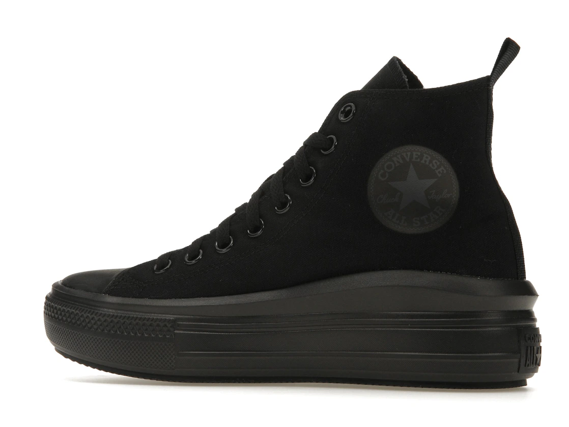 Vue 21 de Converse Chuck Taylor All Star Move Platform Black Dark Smoke Grey (GS)
