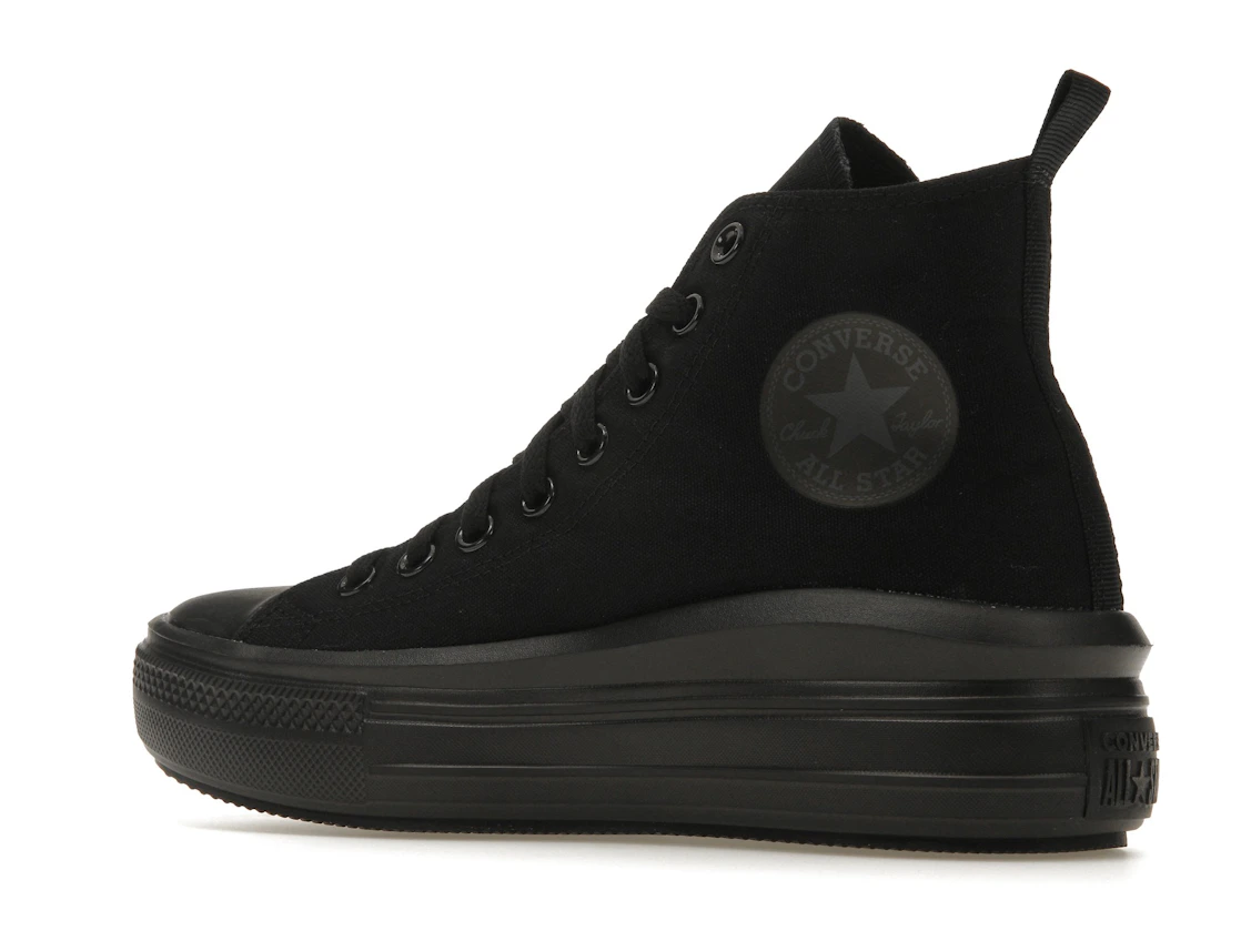 Vue 22 de Converse Chuck Taylor All Star Move Platform Black Dark Smoke Grey (GS)