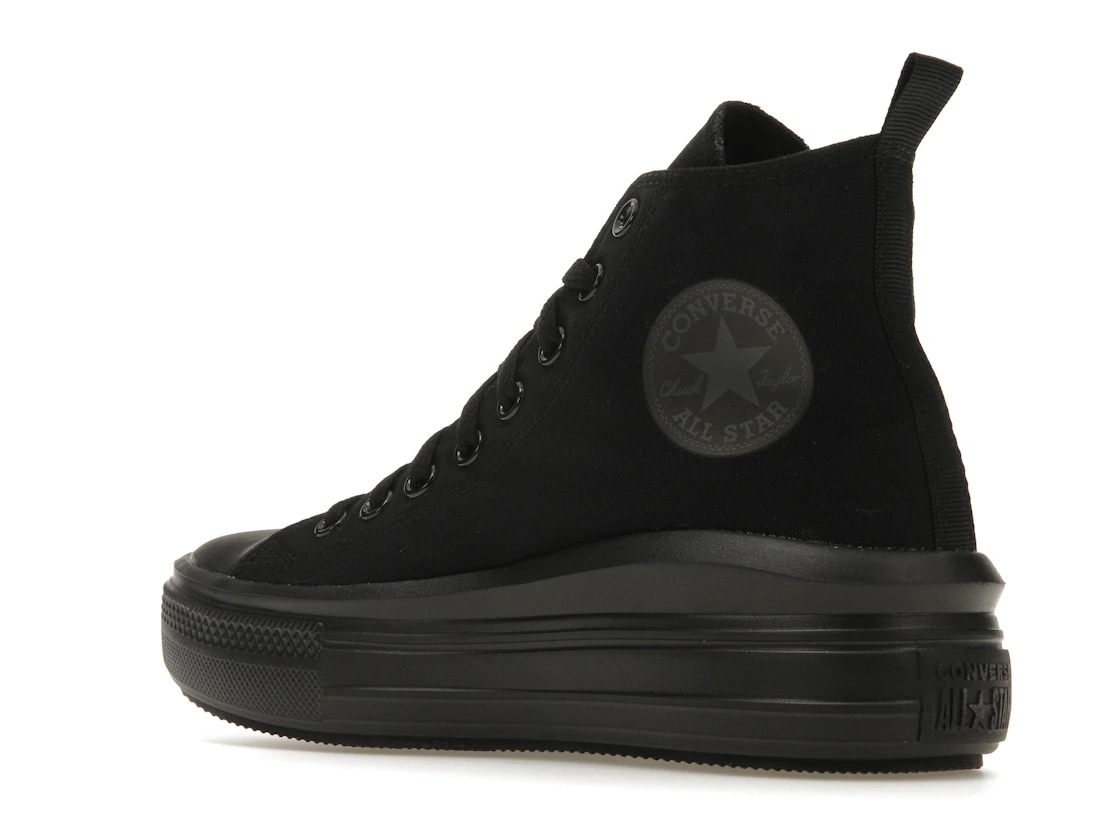 Vue 23 de Converse Chuck Taylor All Star Move Platform Black Dark Smoke Grey (GS)