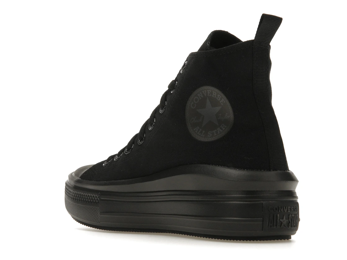 Vue 24 de Converse Chuck Taylor All Star Move Platform Black Dark Smoke Grey (GS)