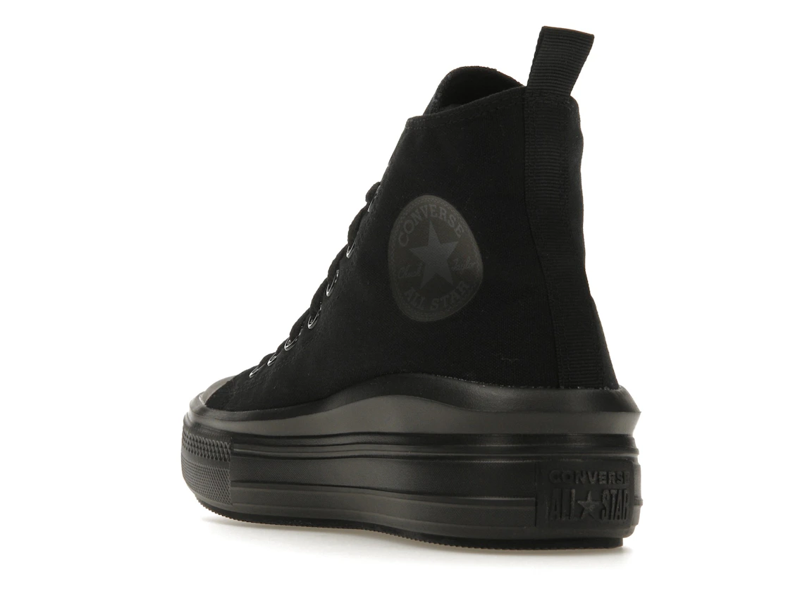 Vue 25 de Converse Chuck Taylor All Star Move Platform Black Dark Smoke Grey (GS)