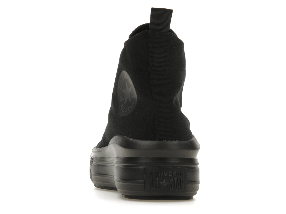 Vue 27 de Converse Chuck Taylor All Star Move Platform Black Dark Smoke Grey (GS)