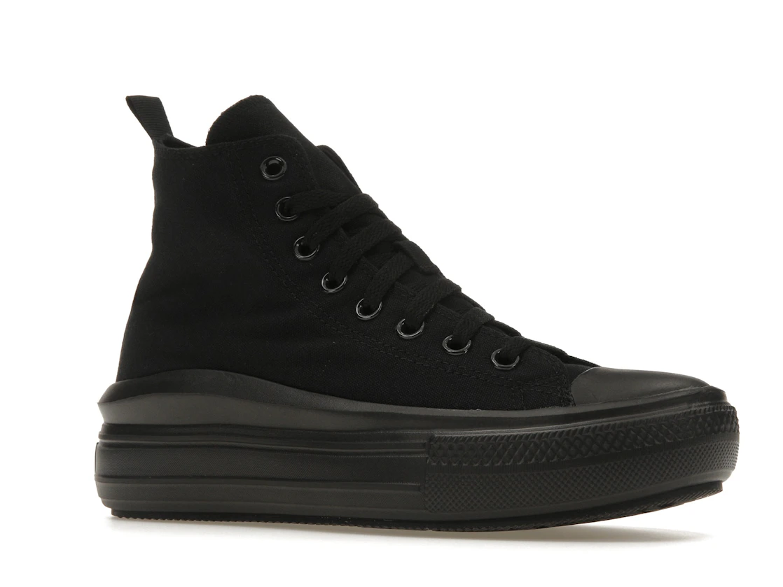 Vue 4 de Converse Chuck Taylor All Star Move Platform Black Dark Smoke Grey (GS)