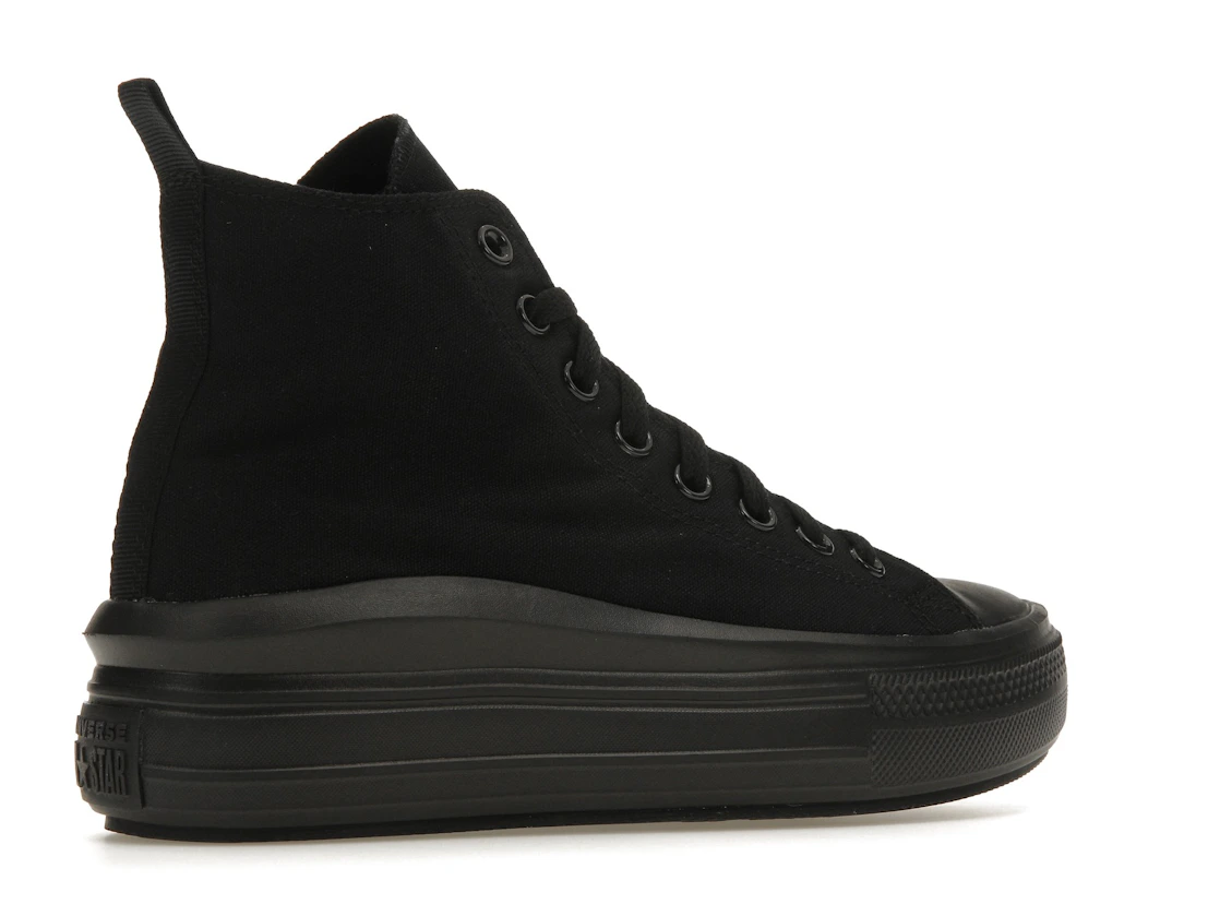 Vue 34 de Converse Chuck Taylor All Star Move Platform Black Dark Smoke Grey (GS)