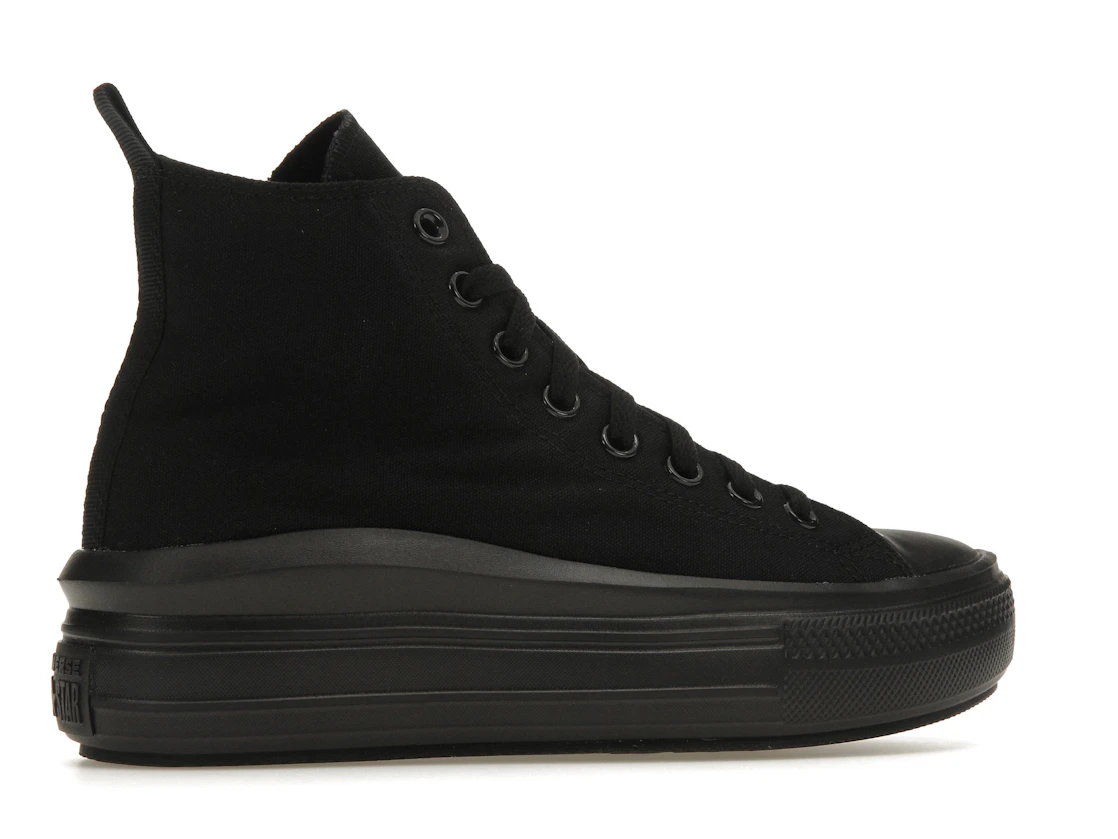 Vue 35 de Converse Chuck Taylor All Star Move Platform Black Dark Smoke Grey (GS)
