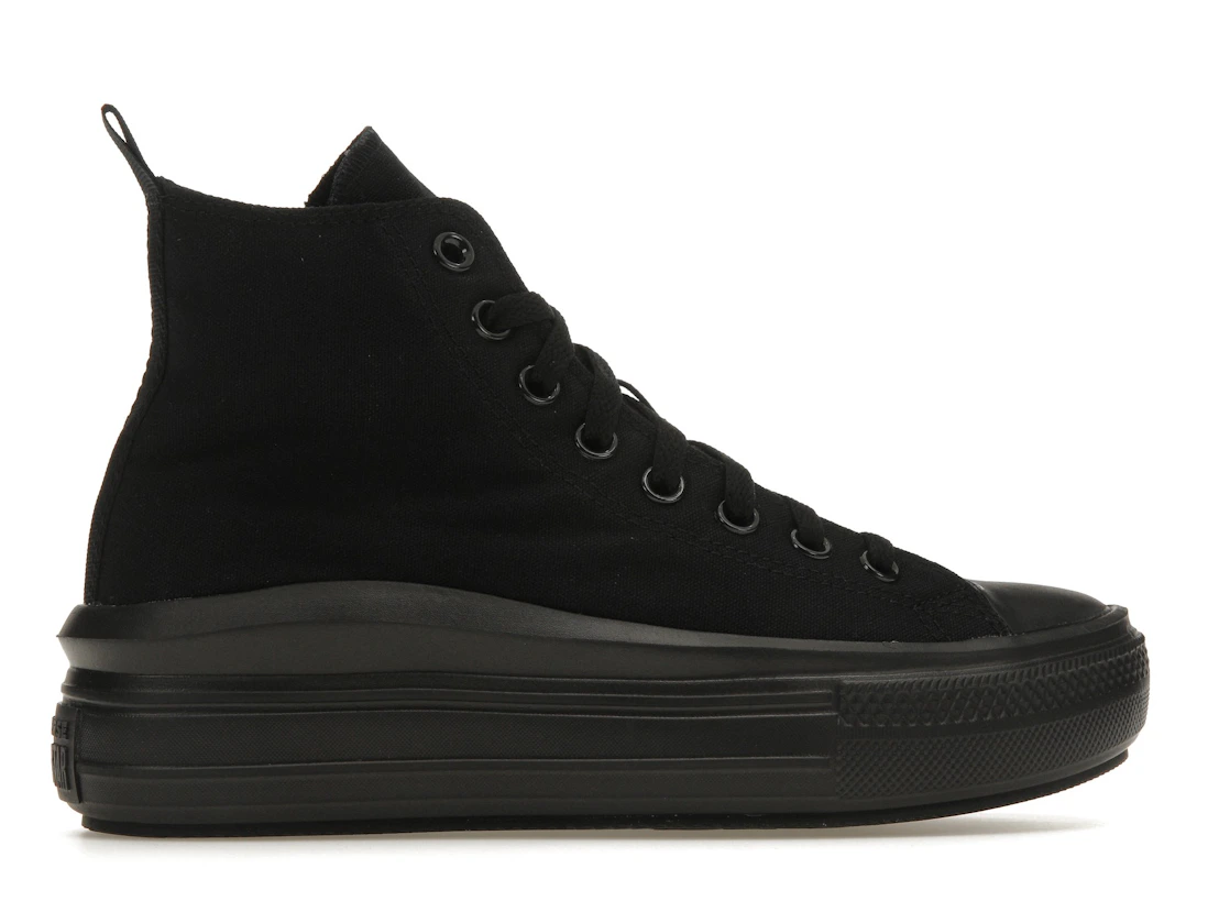 Vue 36 de Converse Chuck Taylor All Star Move Platform Black Dark Smoke Grey (GS)