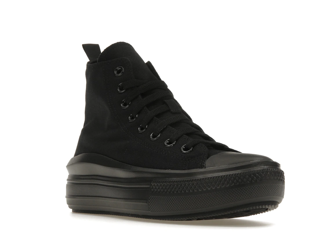 Vue 6 de Converse Chuck Taylor All Star Move Platform Black Dark Smoke Grey (GS)