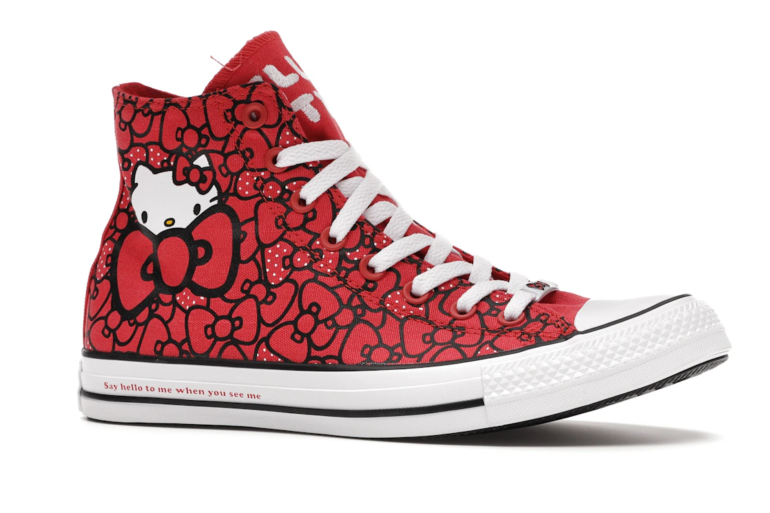 Vue 3 de Converse Chuck Taylor All Star Hi Hello Kitty Bows