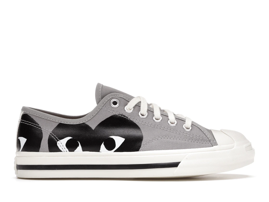 Vue 1 de Converse Jack Purcell Comme des Garcons PLAY Grey Black