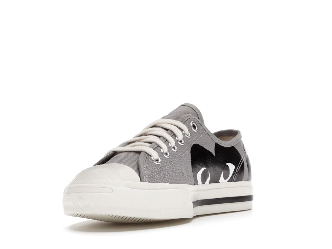 Vue 13 de Converse Jack Purcell Comme des Garcons PLAY Grey Black