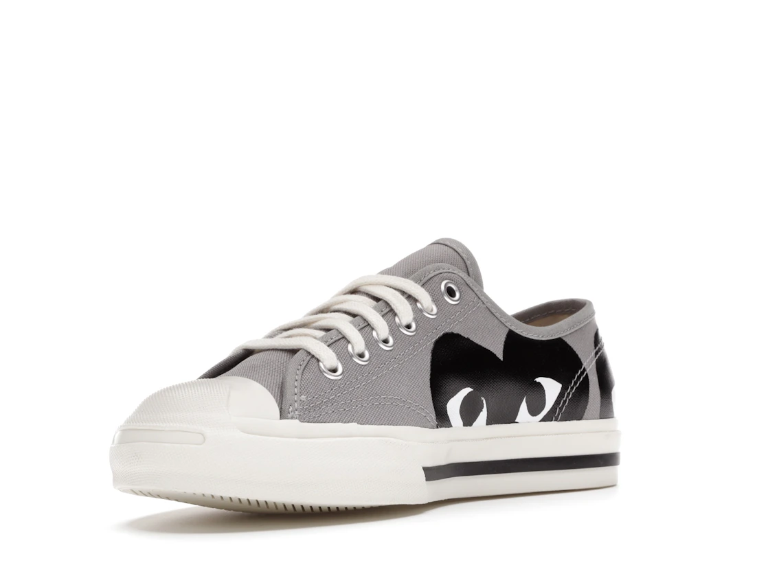 Vue 14 de Converse Jack Purcell Comme des Garcons PLAY Grey Black
