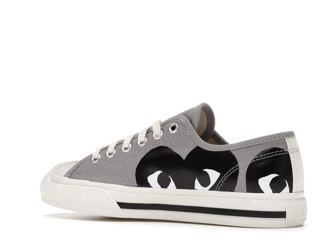 Vue 22 de Converse Jack Purcell Comme des Garcons PLAY Grey Black