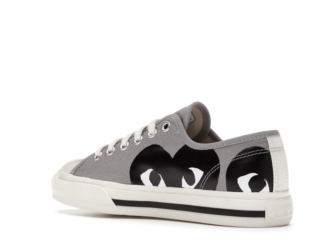 Vue 23 de Converse Jack Purcell Comme des Garcons PLAY Grey Black