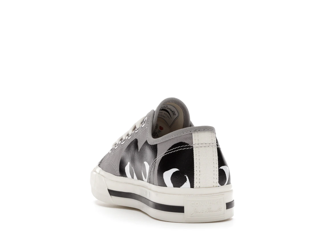 Vue 26 de Converse Jack Purcell Comme des Garcons PLAY Grey Black