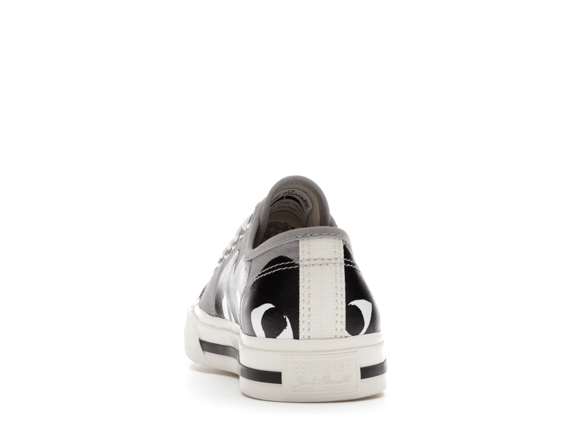 Vue 27 de Converse Jack Purcell Comme des Garcons PLAY Grey Black