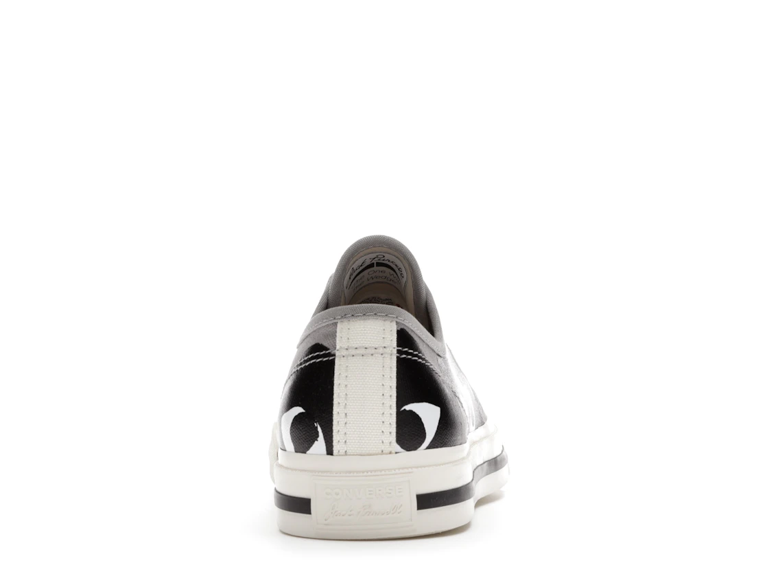 Vue 28 de Converse Jack Purcell Comme des Garcons PLAY Grey Black