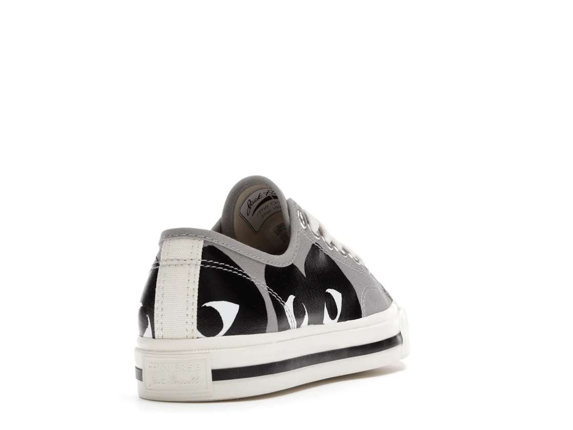 Vue 30 de Converse Jack Purcell Comme des Garcons PLAY Grey Black