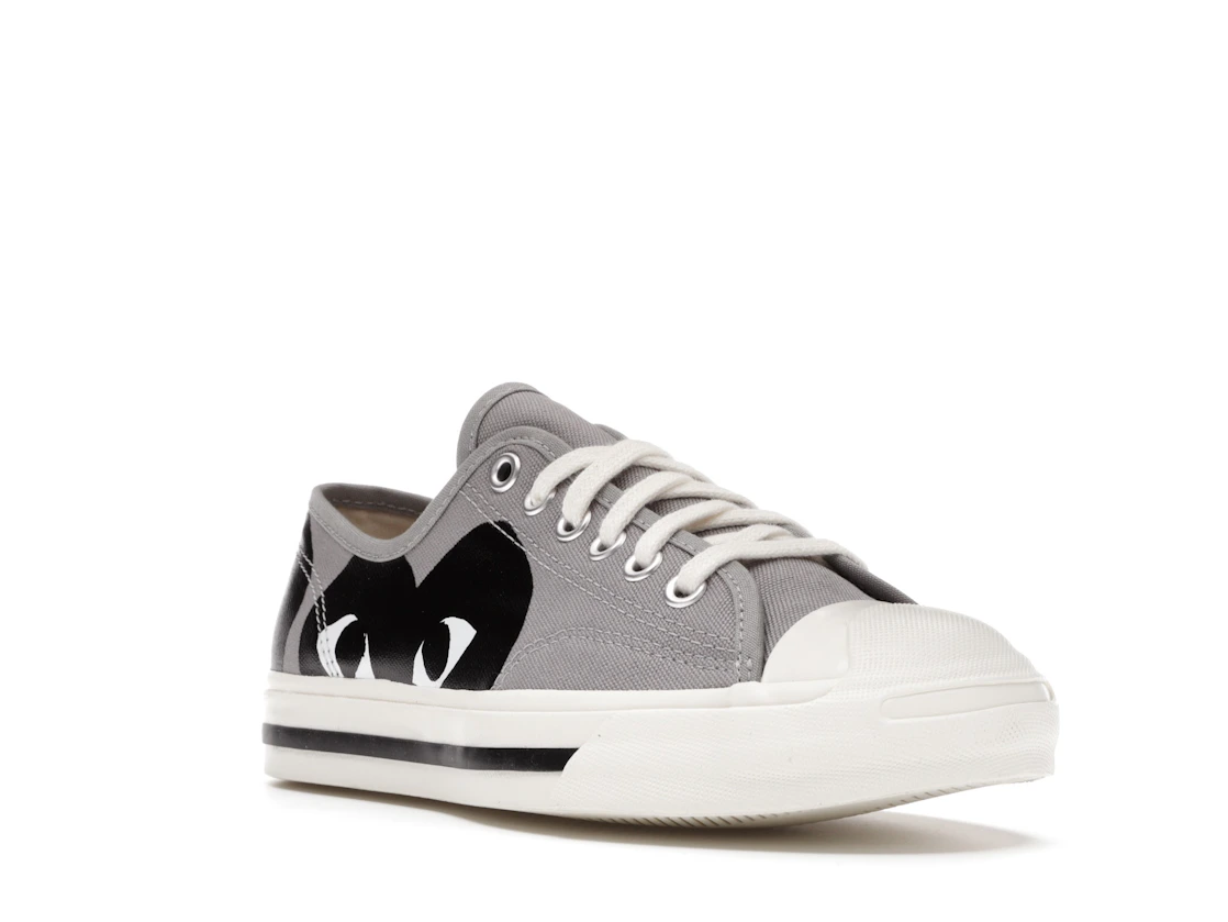 Vue 6 de Converse Jack Purcell Comme des Garcons PLAY Grey Black