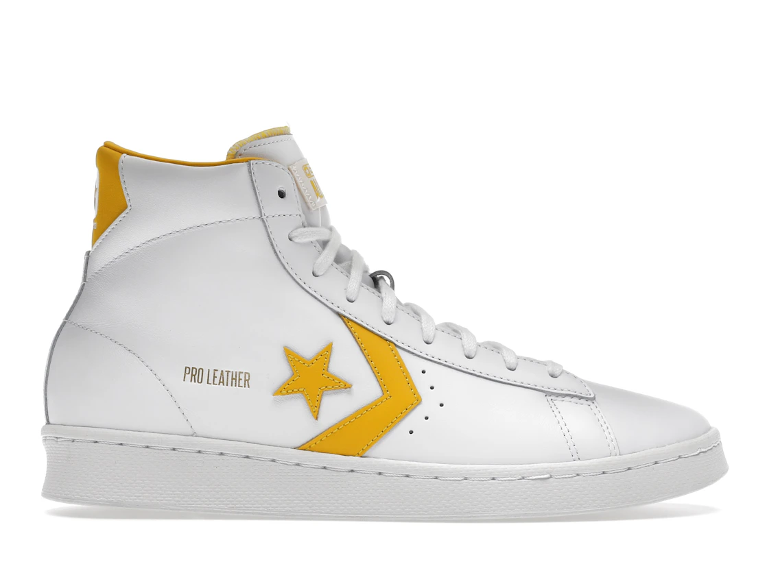 Vue 1 de Converse Pro Leather Hi White Amarillo