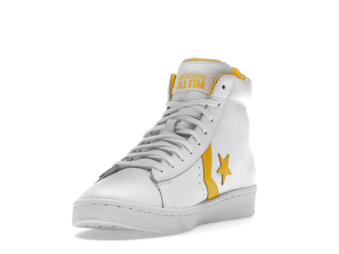 Vue 13 de Converse Pro Leather Hi White Amarillo