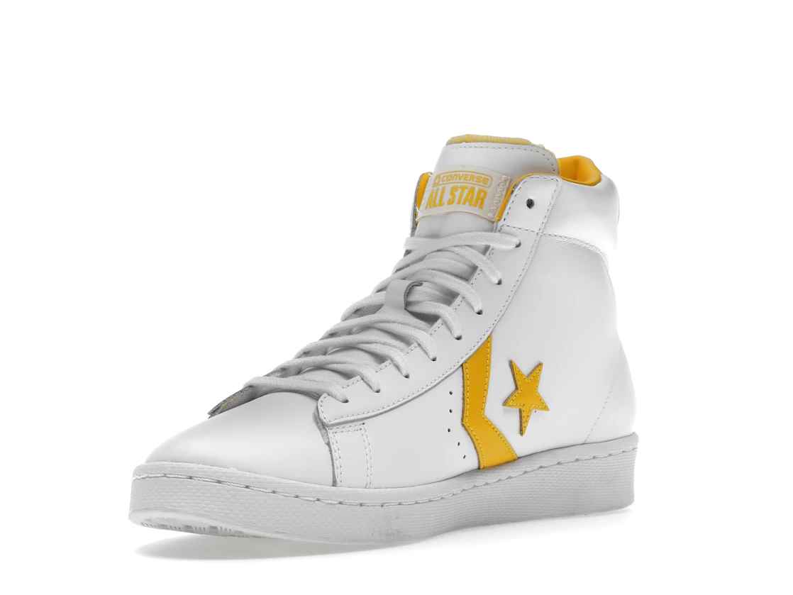 Vue 14 de Converse Pro Leather Hi White Amarillo