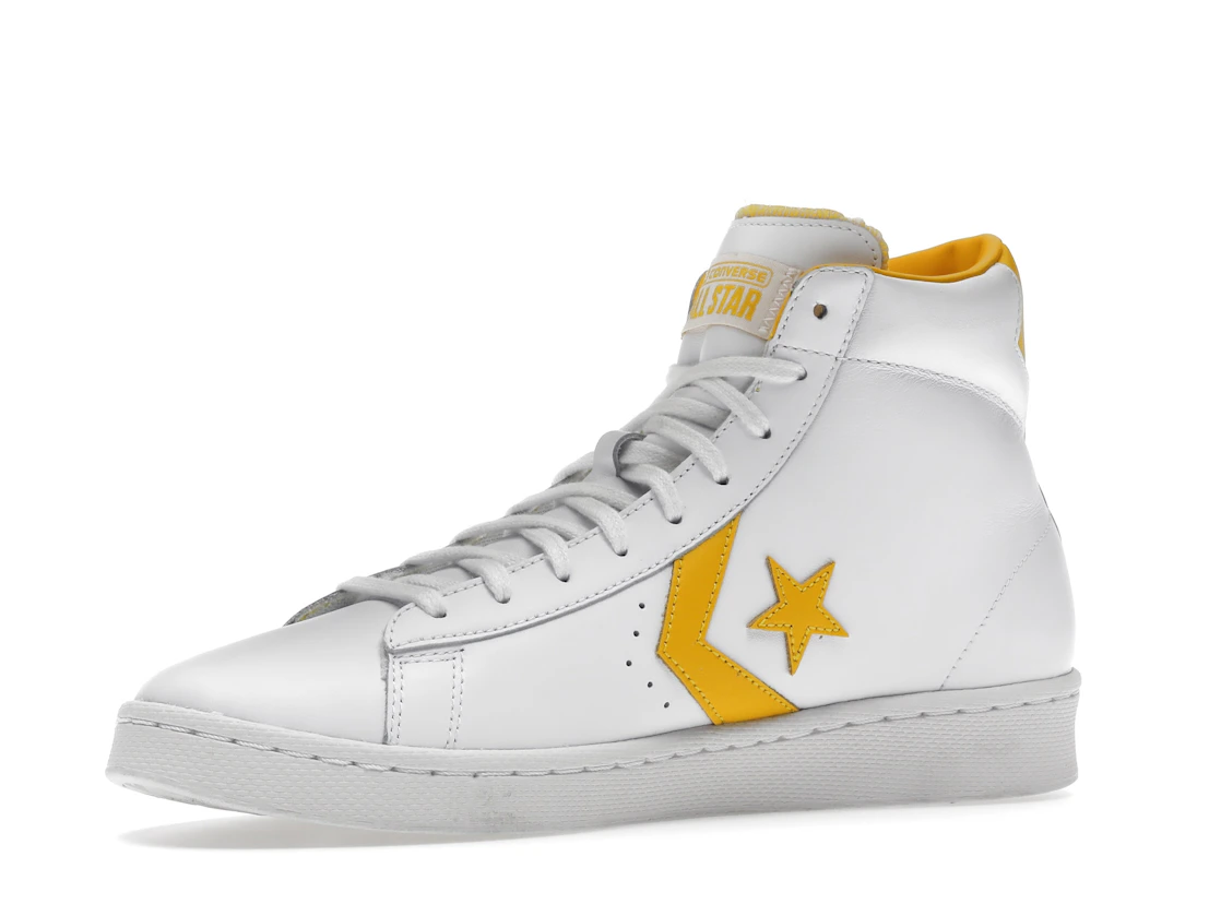 Vue 16 de Converse Pro Leather Hi White Amarillo