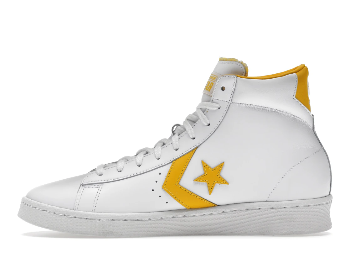 Vue 19 de Converse Pro Leather Hi White Amarillo