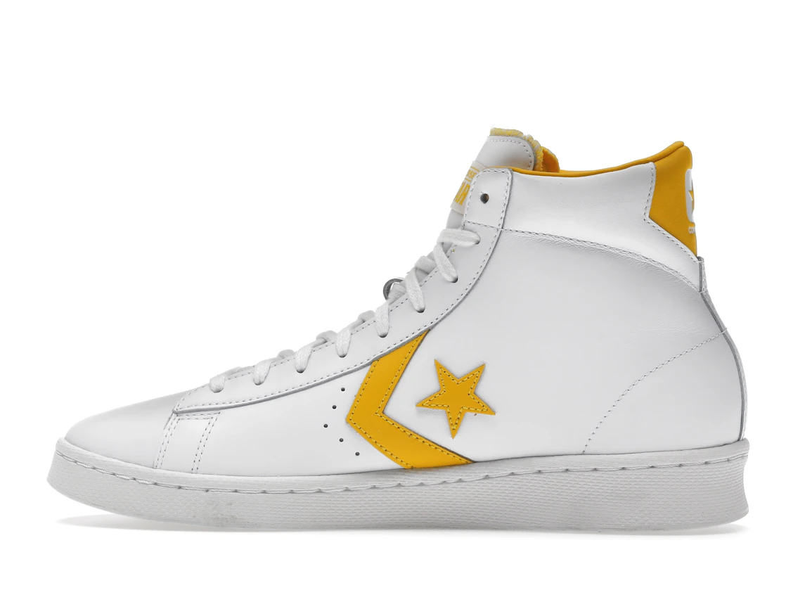 Vue 20 de Converse Pro Leather Hi White Amarillo