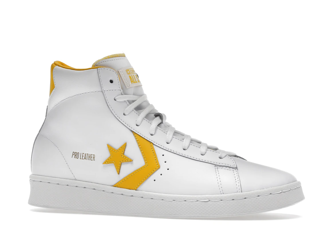 Vue 3 de Converse Pro Leather Hi White Amarillo