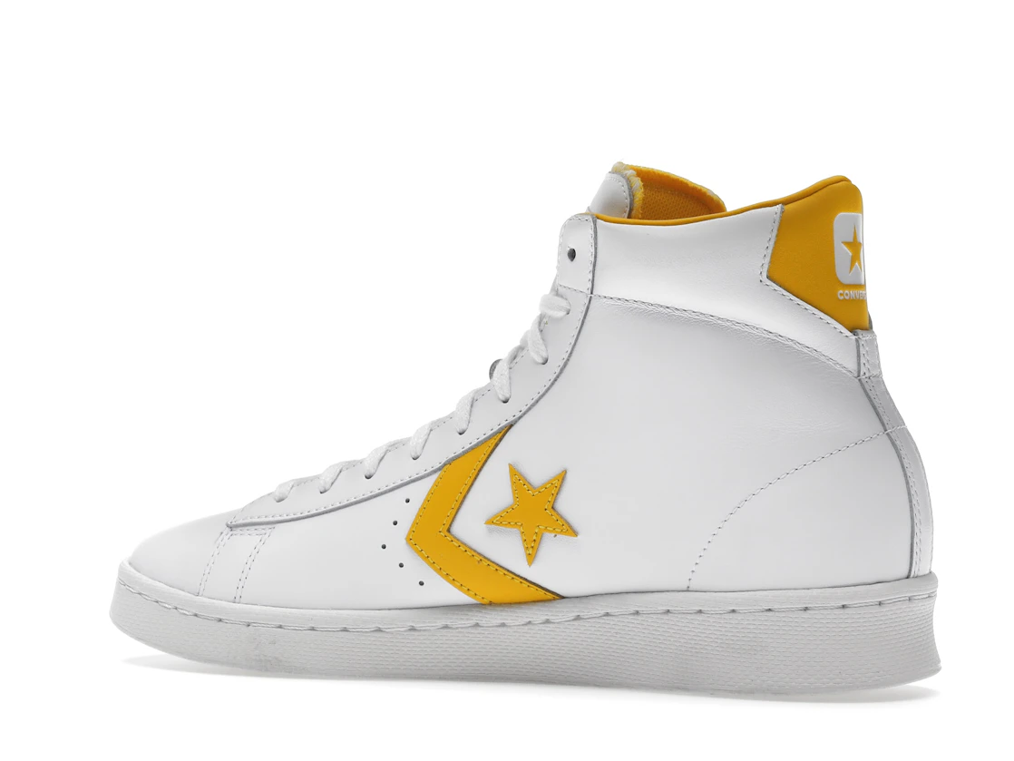 Vue 22 de Converse Pro Leather Hi White Amarillo
