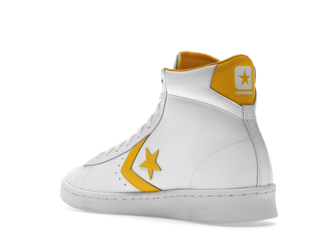 Vue 24 de Converse Pro Leather Hi White Amarillo